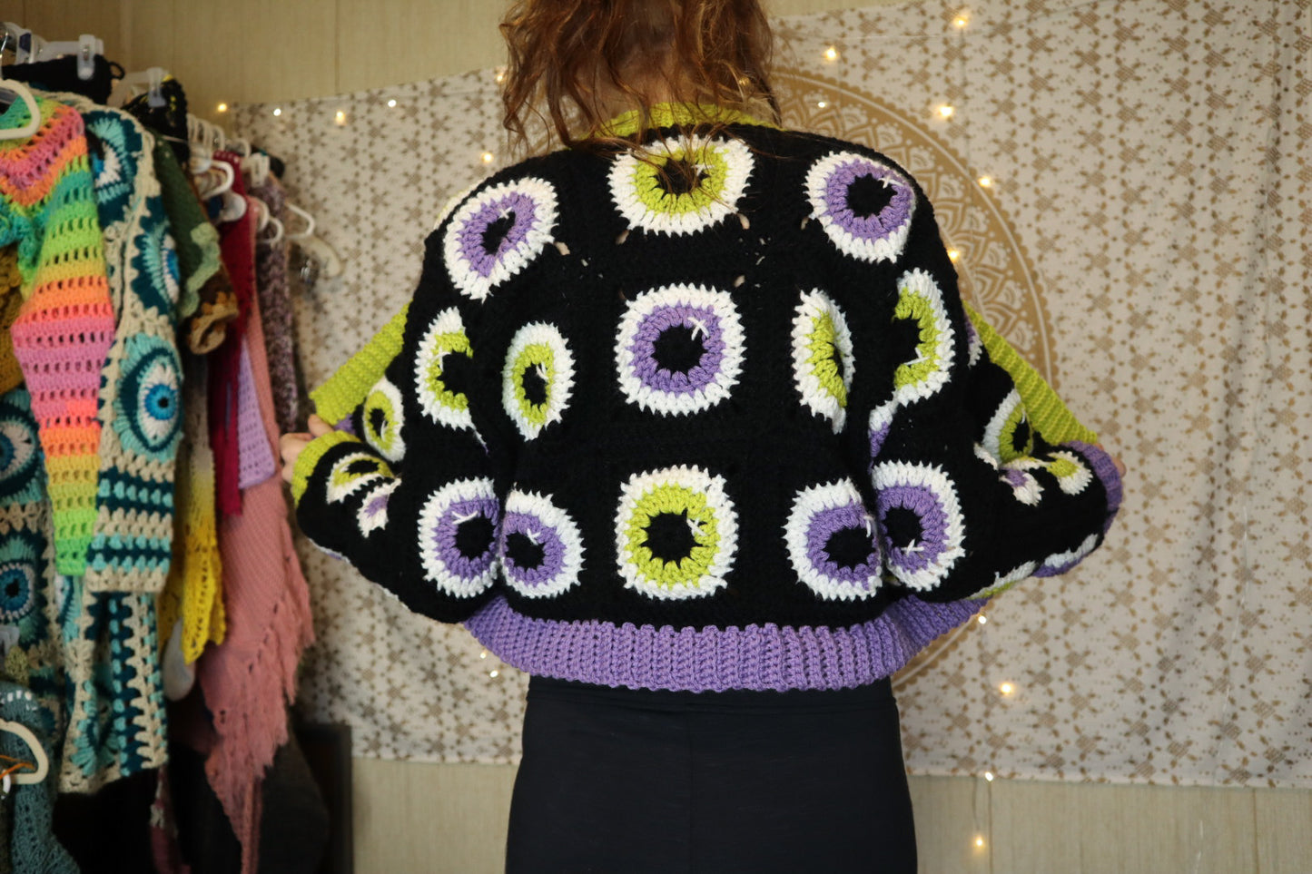 "all eyes on me" cardigan