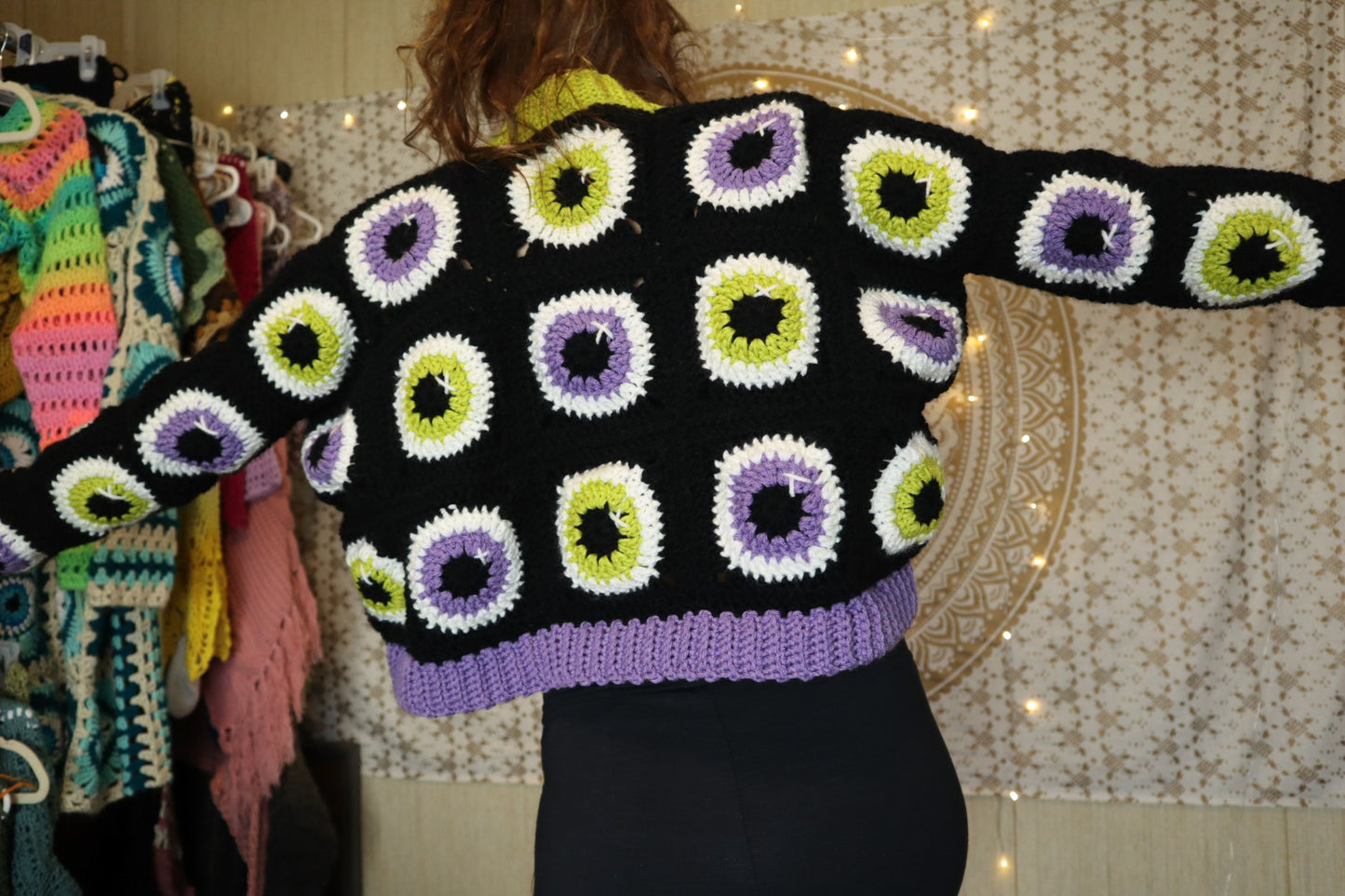 "all eyes on me" cardigan