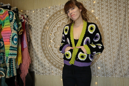 "all eyes on me" cardigan