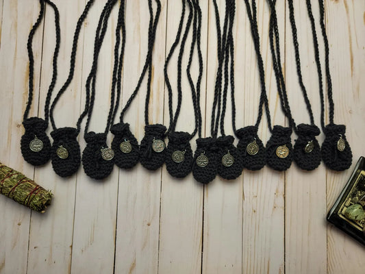 zodiac crystal pouches