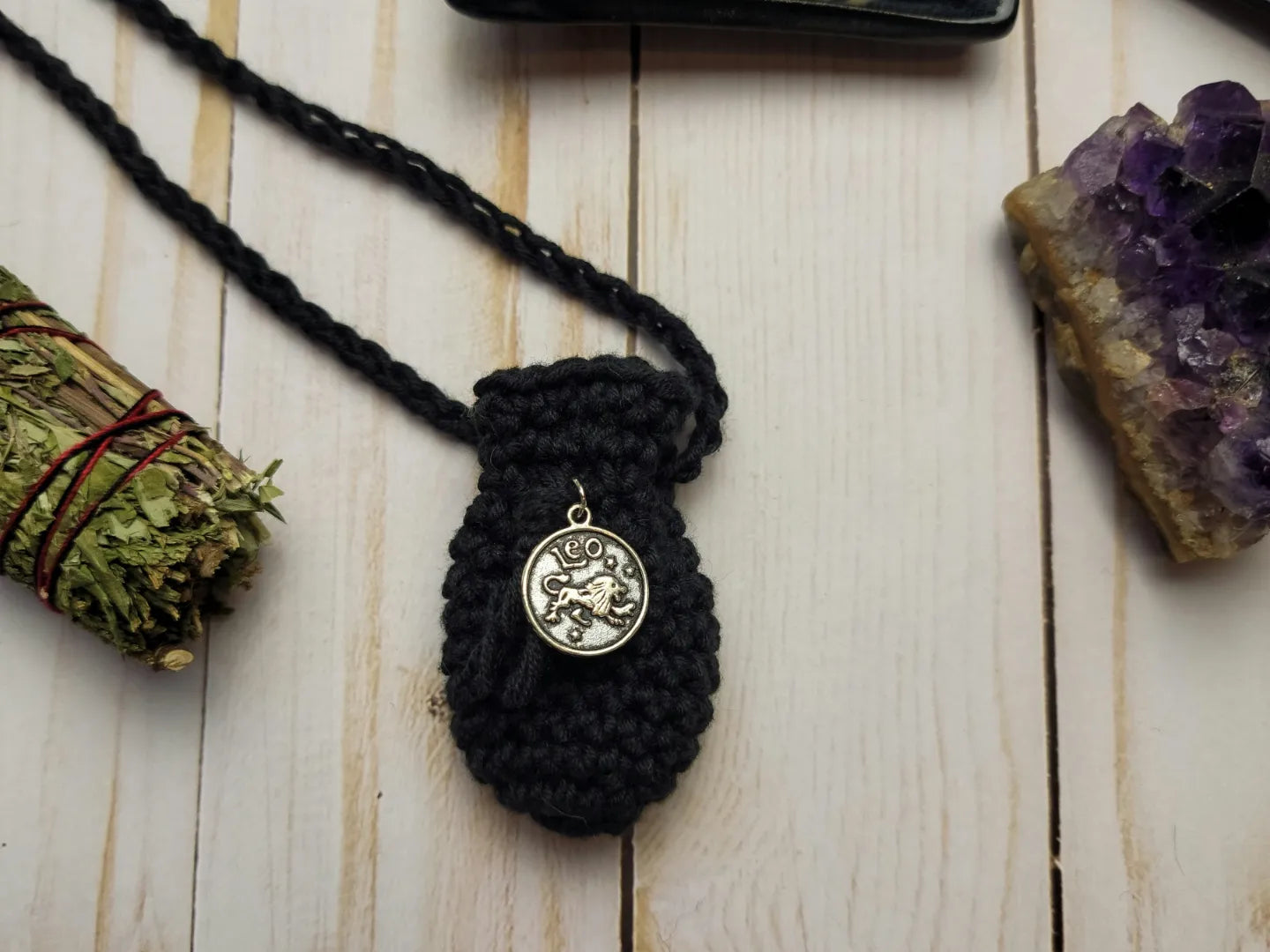 zodiac crystal pouches