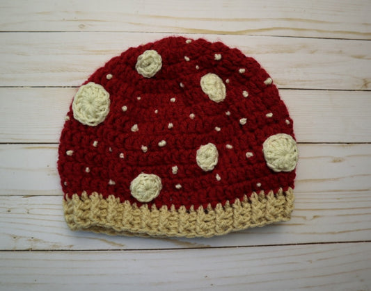 mushroom beanie