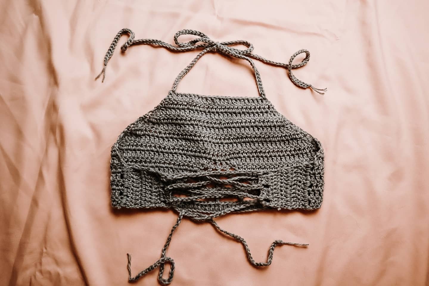 spider web cut out bralette