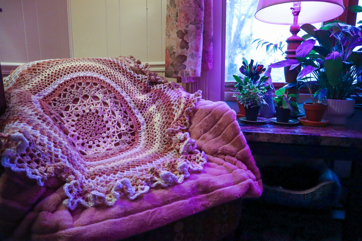 lotus mandala throw