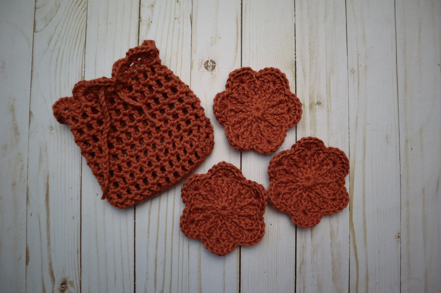 reusable cotton face scrubbies