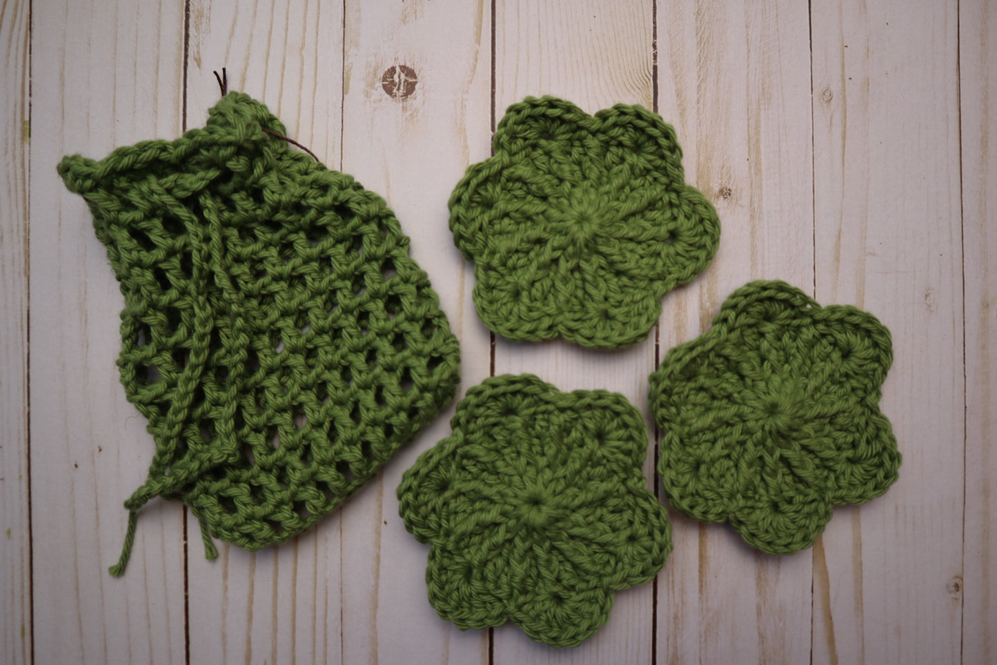 reusable cotton face scrubbies